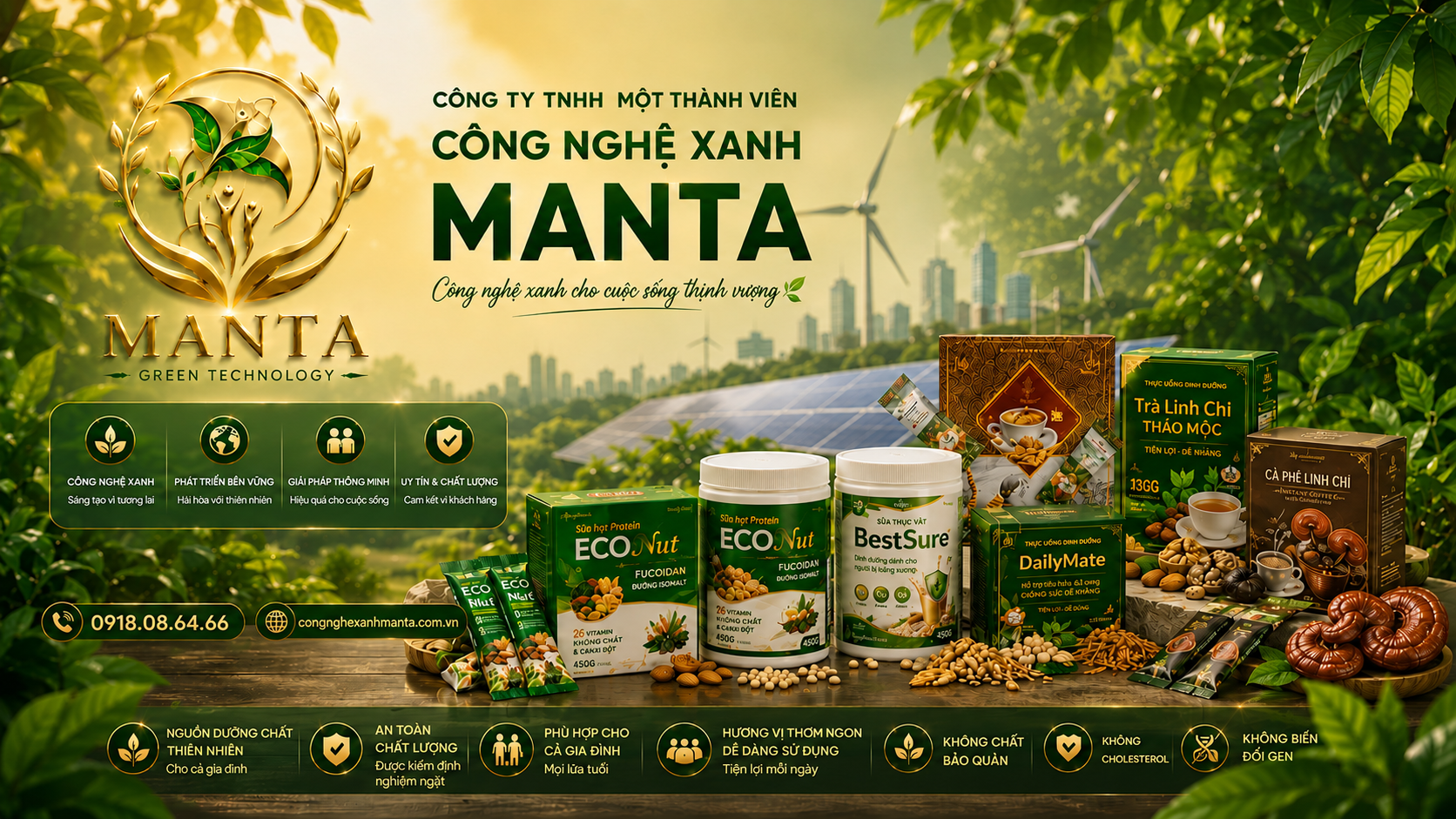 MANTA Tinh Hoa Dinh Dưỡng Từ Hạt
